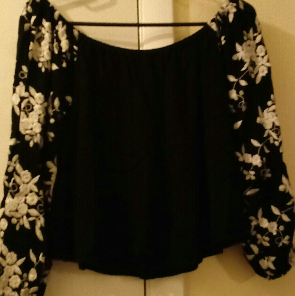 Off the shoulder crop top